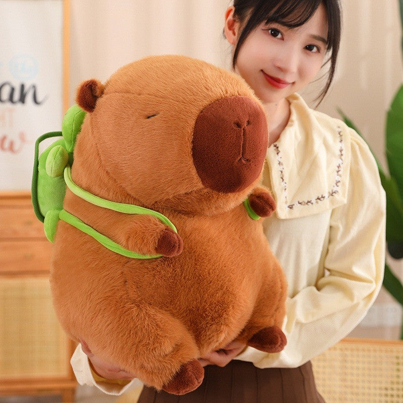 CAPIBARA CON MOCHILA DE TORTUGA 🧸