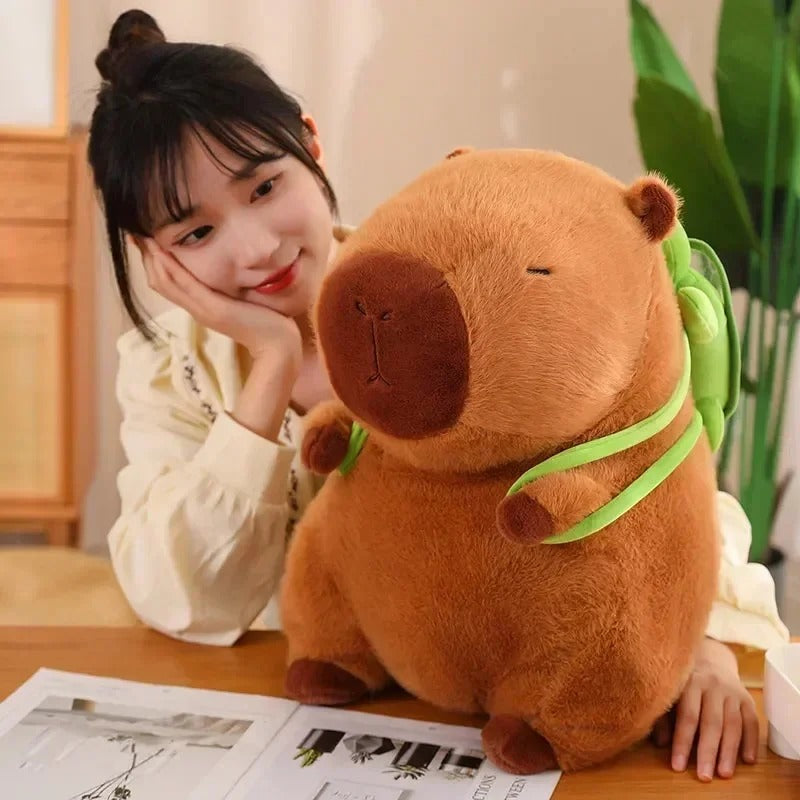 CAPIBARA CON MOCHILA DE TORTUGA 🧸